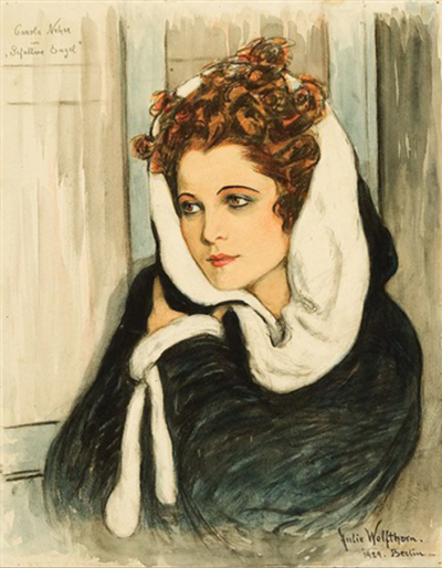 „Carola Neher”, 1929, <br>domena publiczna.
