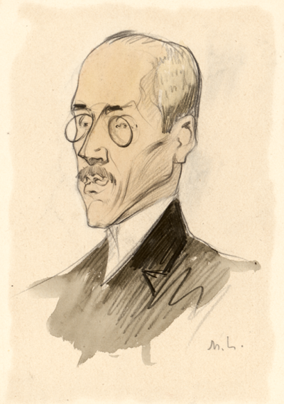 Mojżesz Lejbowski, Karykatura Nezabitauskasa, 1913 (No T-636).