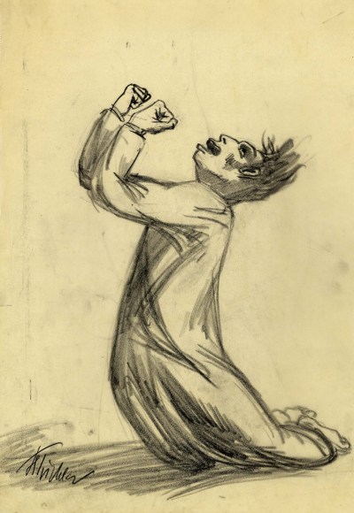 Ohne Titel<br>
1937, Grafitzeichnung; 38 x 28,5 cm (Blatt)