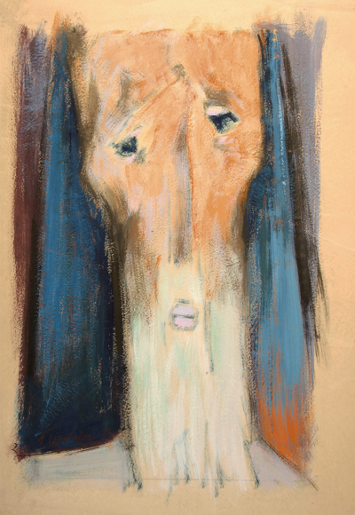 Ohne Titel<br>
1921, Temperamalerei (?) auf Papier; 70,3 x 53 cm (Blatt)