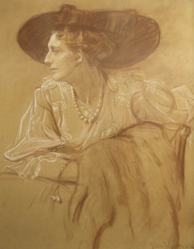„Portret Lilli Behrens”, 1917, <br>
 domena publiczna.

