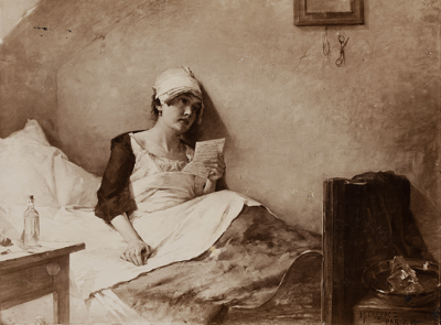 „Rekonwalescentka”, <br> MŻIH B-443/20/67, ze zbiorów Żydowskiego Instytutu Historycznego im. Emanuela Ringelbluma w Warszawie
